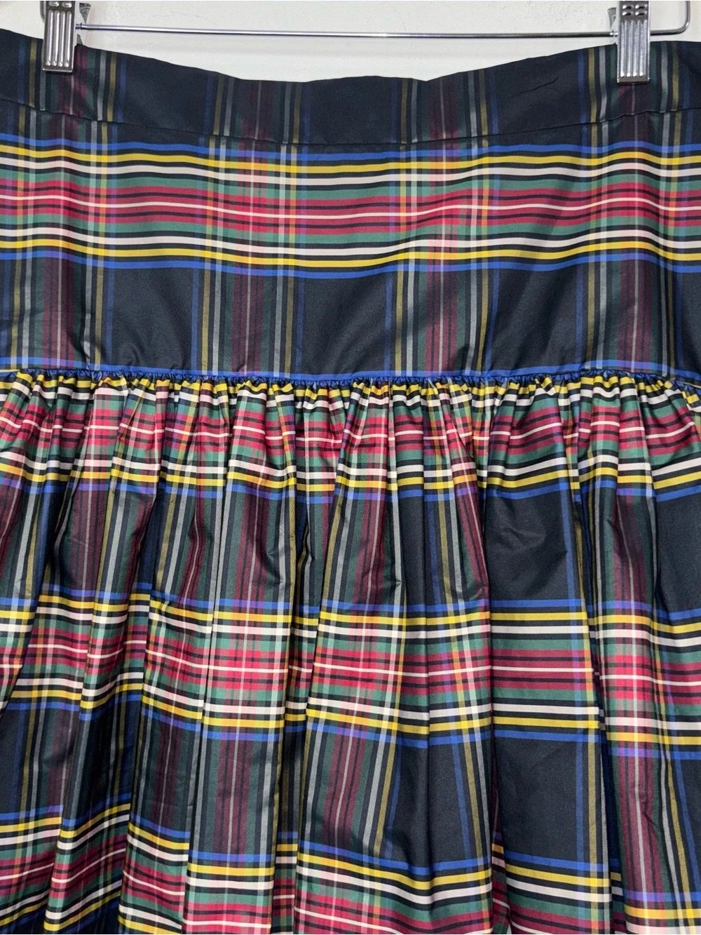 J. Crew Steward Plaid Taffeta High Waist Mini Skirt F8781 Size 10 Holiday NEW